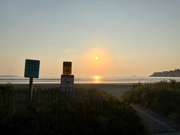 Nahant beach sunrise